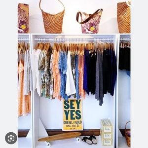 Gravel & Gold black textured raw silk mini dress tunic S/M